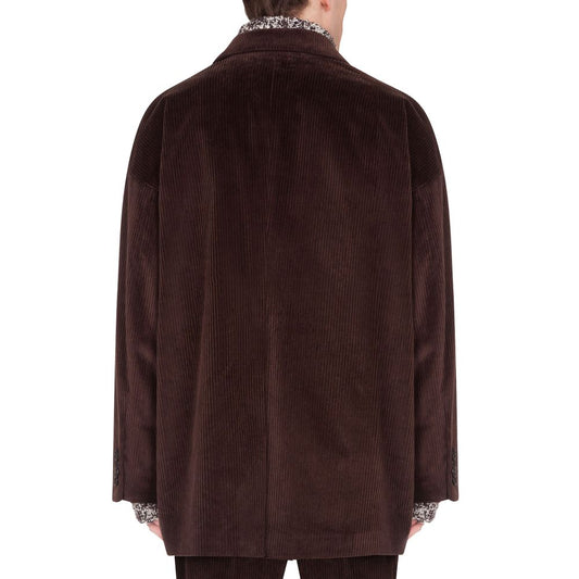 Elegant Oversized Corduroy Velvet Jacket