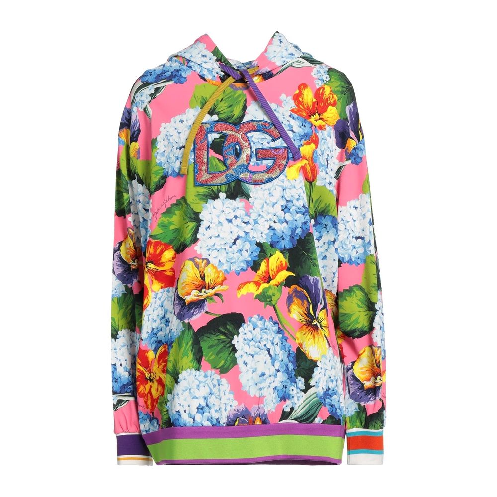 Iconic Floral Viscose Hoodie