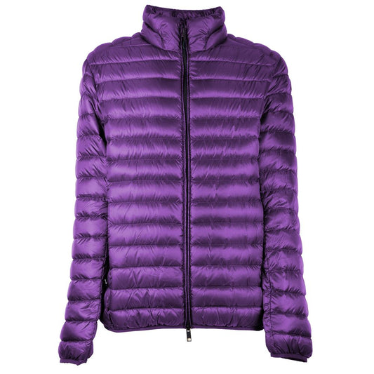 Chic Purple Nylon Down Jacket
