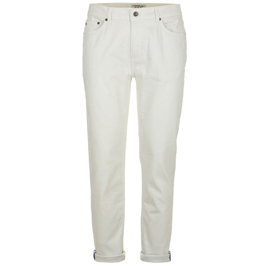 Elegant White Denim Trousers for Men