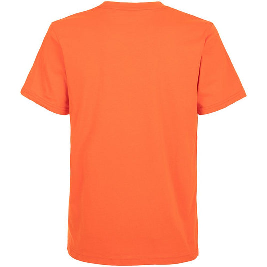 Orange Cotton Logo Tee for the Modern Man