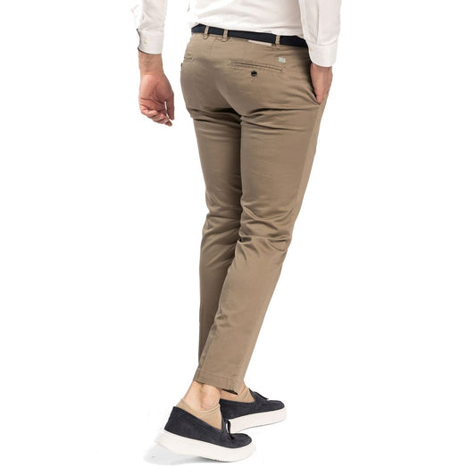 Elegant Brown Chino Trousers for Men