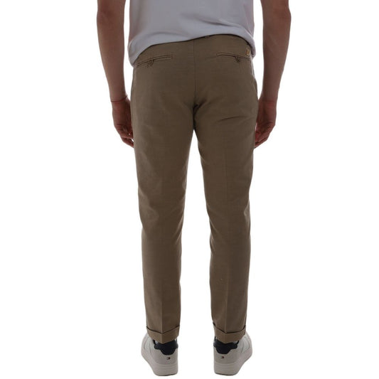 Elegantly Tailored Cotton Chino Trousers