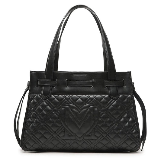Chic Quilted Faux Leather Shopper