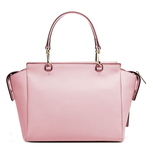 Elegant Pink Textured Calfskin Handbag