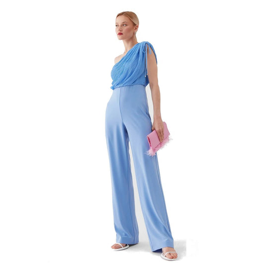 Light Blue Polyester Dress