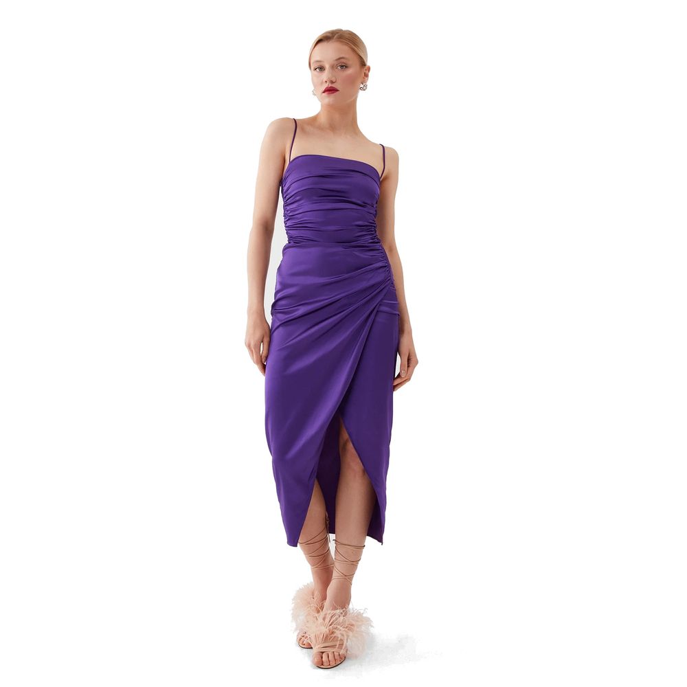 Elegant Violet Bodycon Dress
