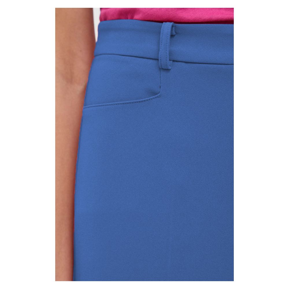 Elegant Blue Trousers for Smart Chic Style