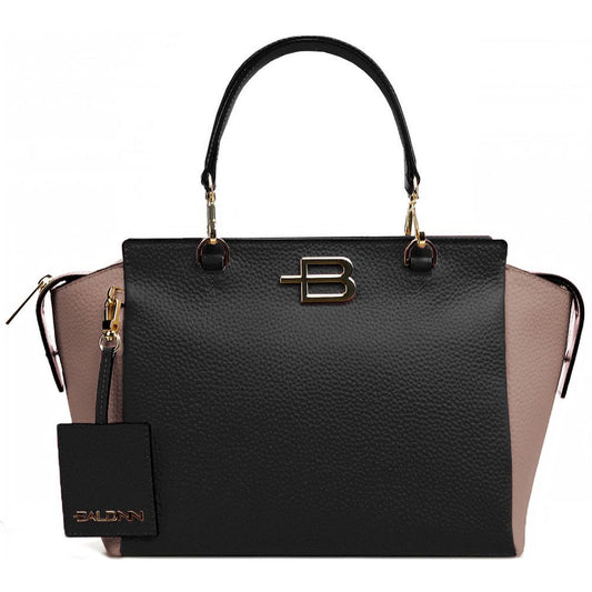 Elegant Two-Tone Calfskin Handbag