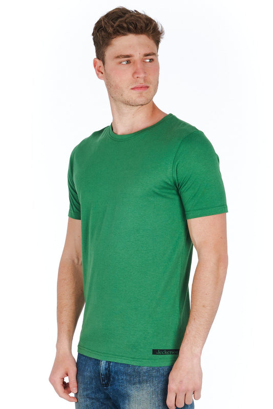 Sleek Green Jersey T-Shirt with Mini Logo