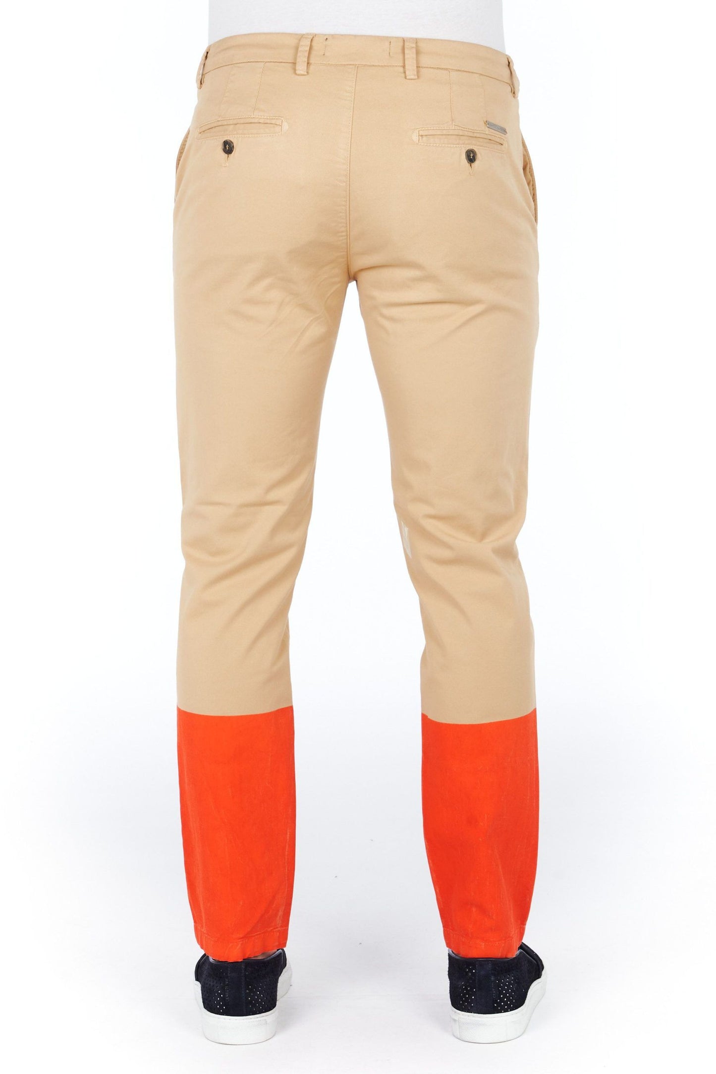 Multicolor Cotton Blend Tailored Trousers