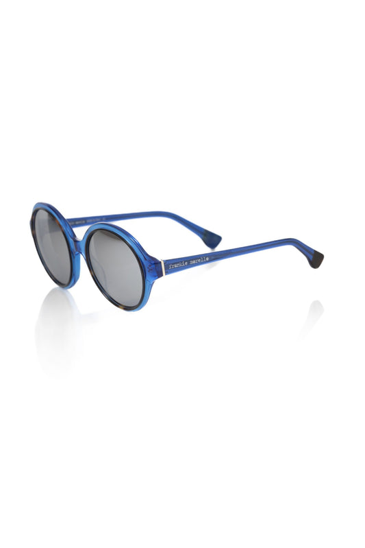 Chic Transparent Blue Round Sunglasses