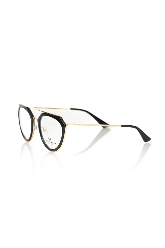 Aviator-Style Chic Eyeglasses with Gold Accents
