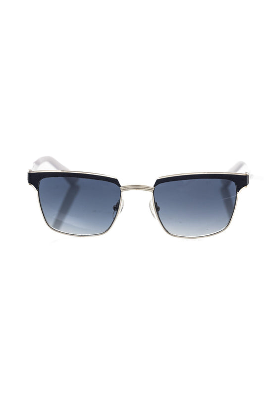 Elegant Clubmaster Black Leather Sunglasses