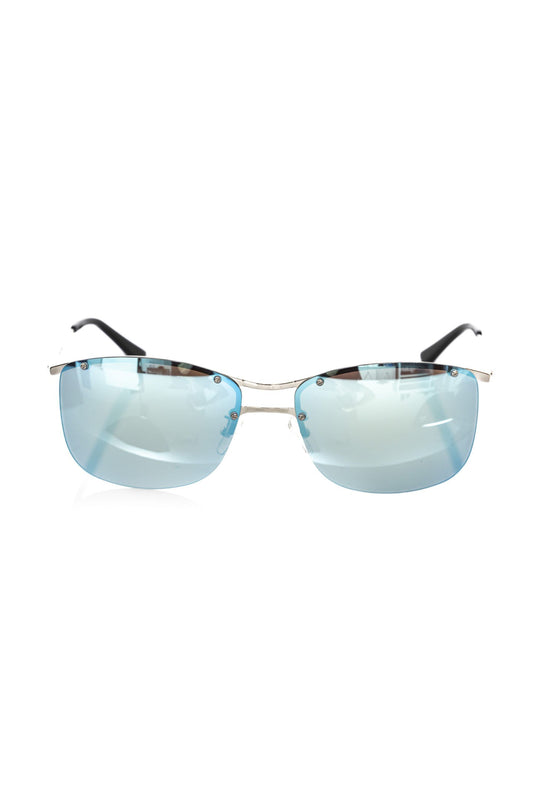 Silver Clubmaster Mirrored Sunglasses