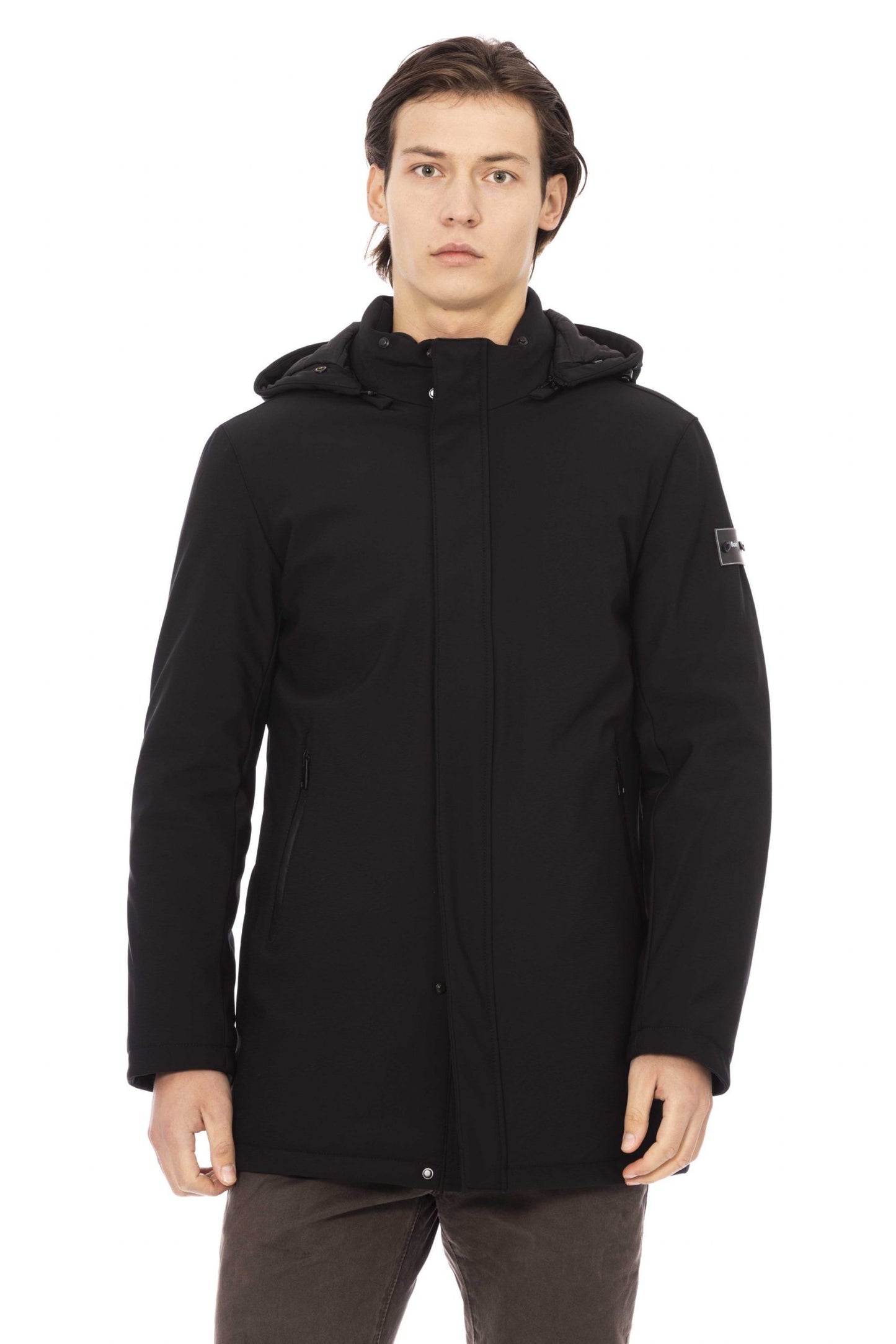 Elegant Long Jacket with Adjustable Hood