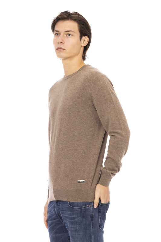 Elegant Beige Crewneck Sweater
