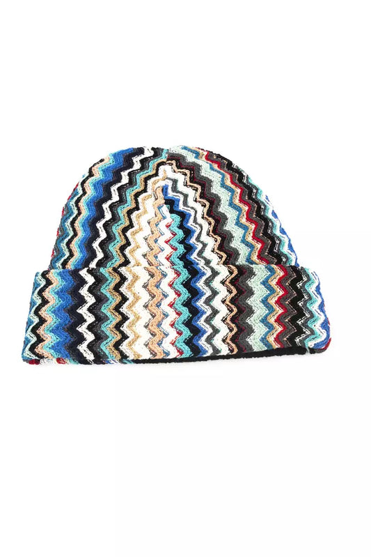 Geometric Fantasy Multicolor Wool Blend Hat