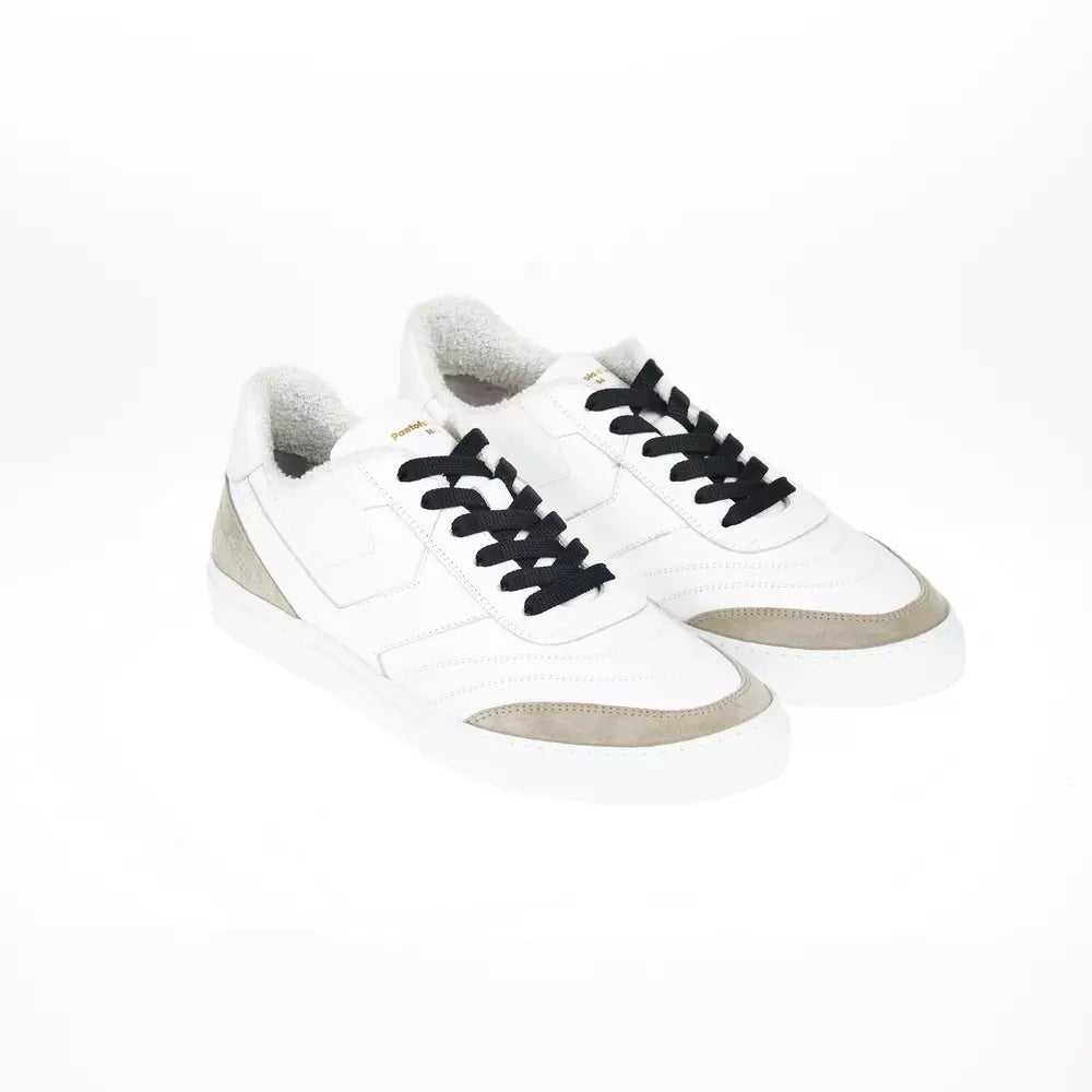 Chic Two-Tone Leather Sneakers