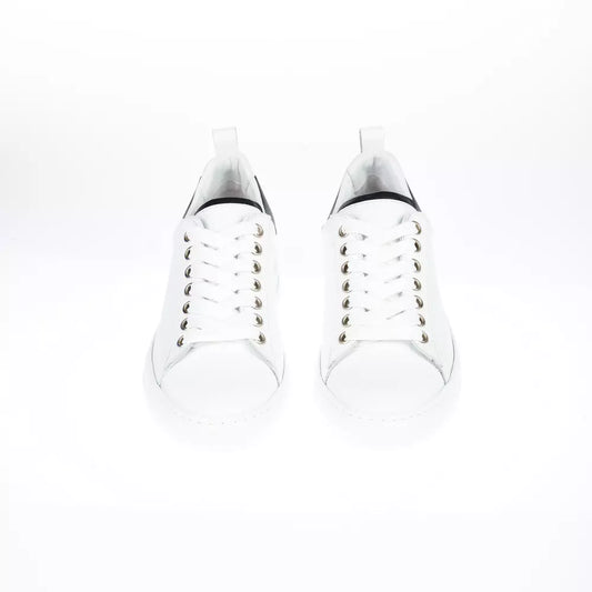 Chic Monocolor Leather Sneakers For Men