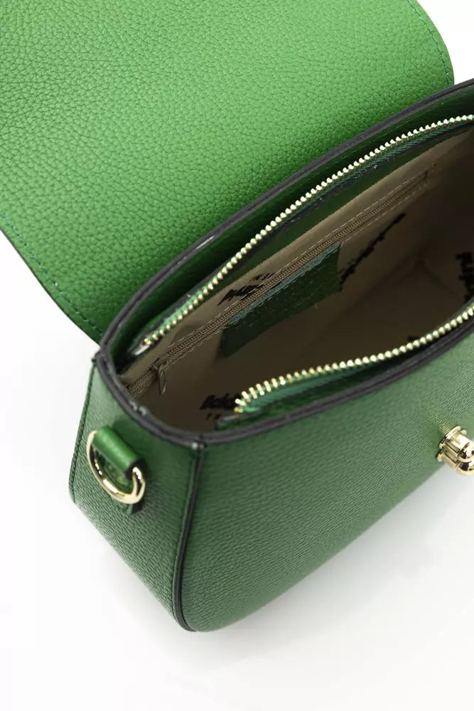 Swivel Flap Couture Shoulder Bag in Lush Green