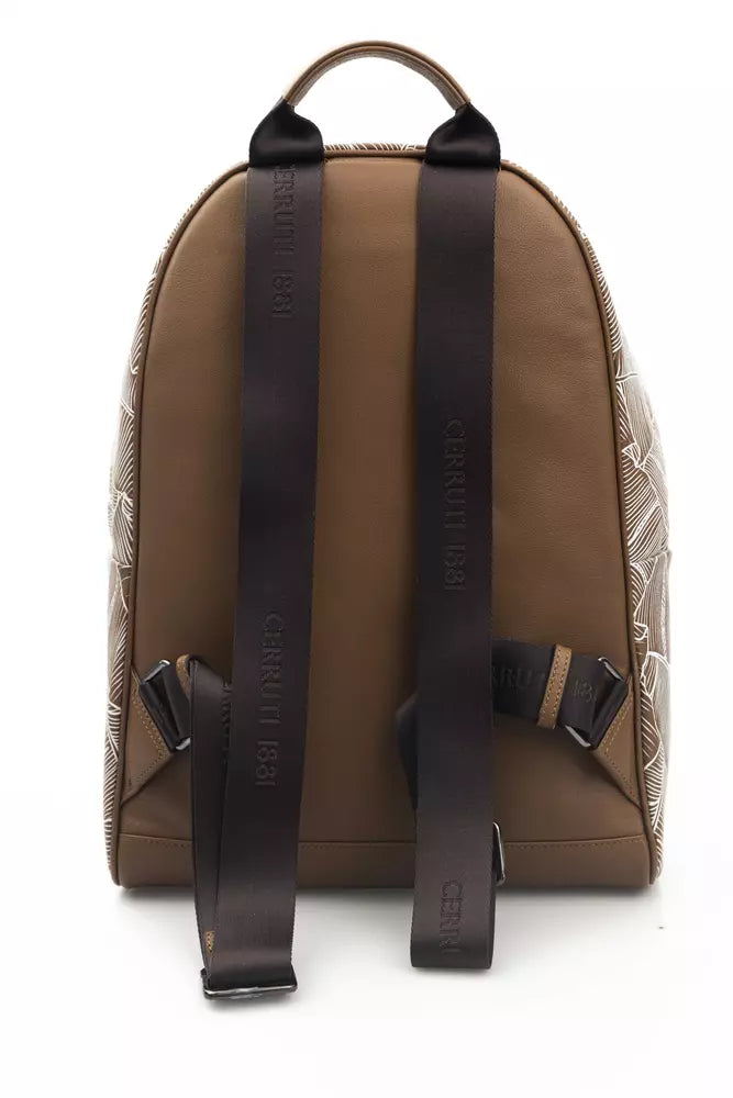 Elegant Leather Backpack with front Pocket