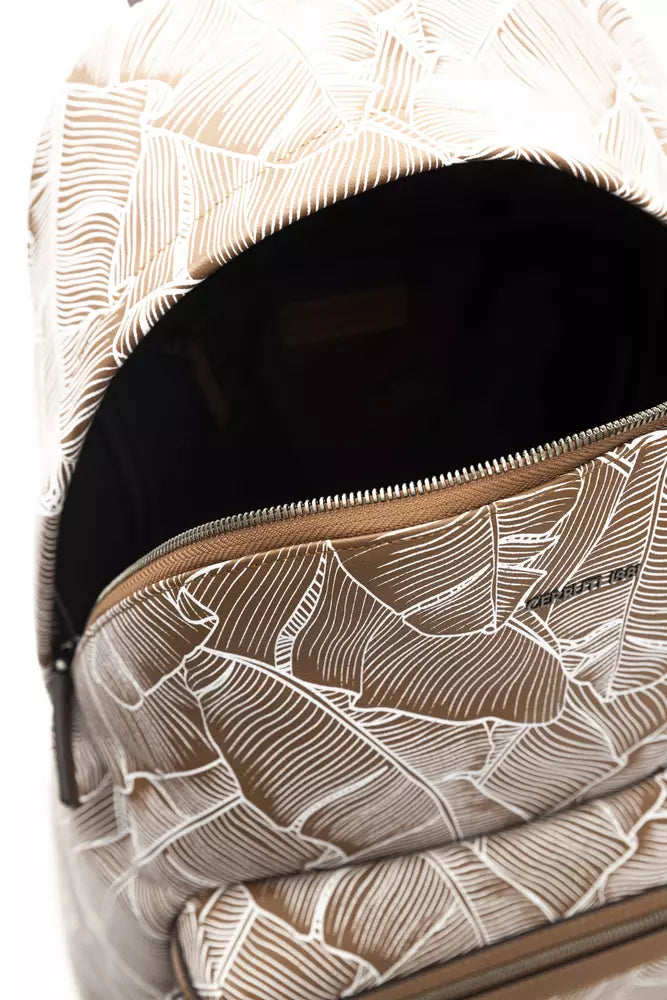 Elegant Leather Backpack with front Pocket