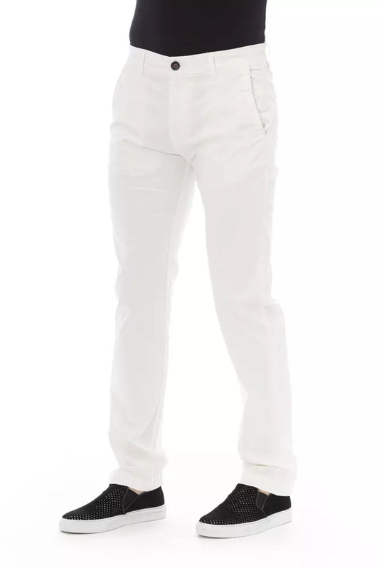 Elegant White Chino Trousers for Men