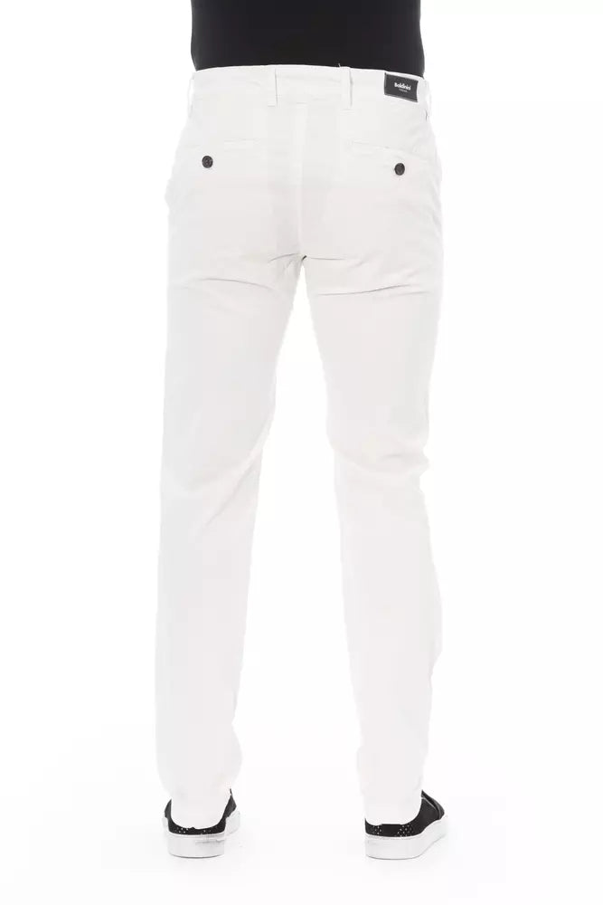 Elegant White Chino Trousers for Men