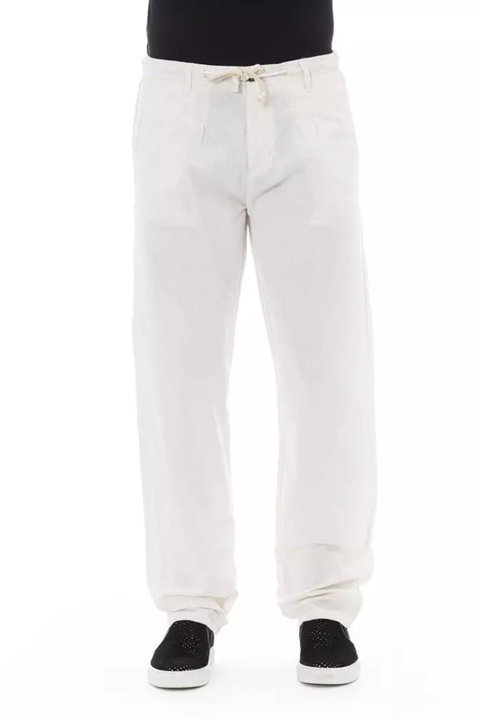 Elegant White Chino Trousers for the Modern Man