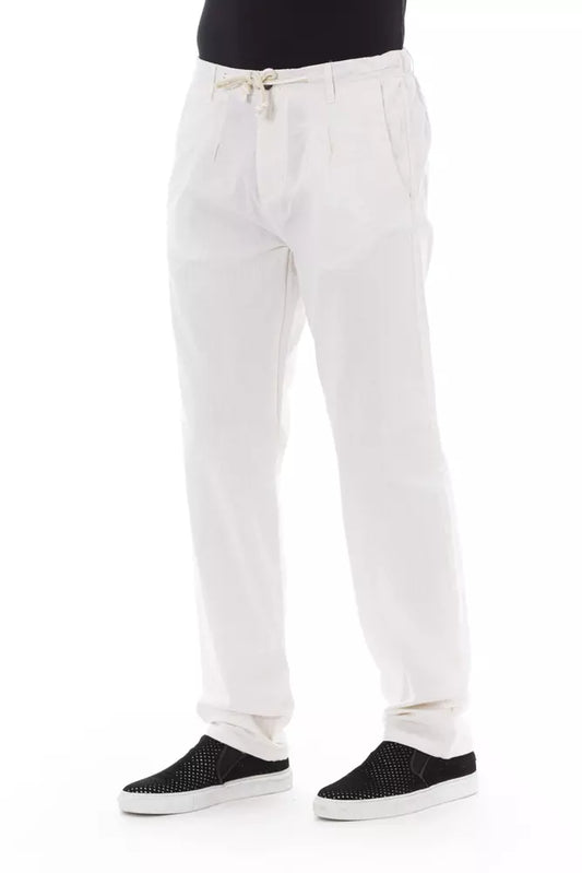 Elegant White Chino Trousers for the Modern Man