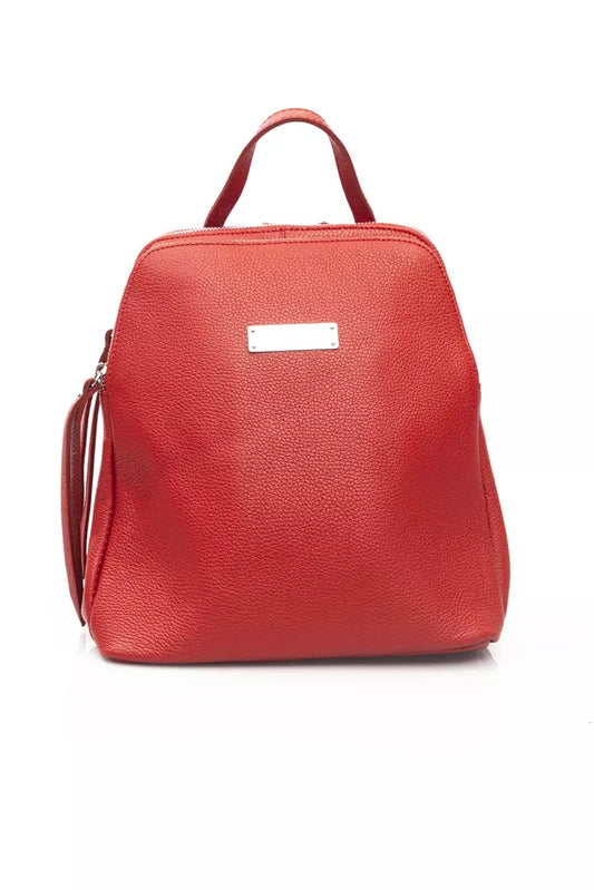 Chic Red Leather Backpack for Stylish Carrying