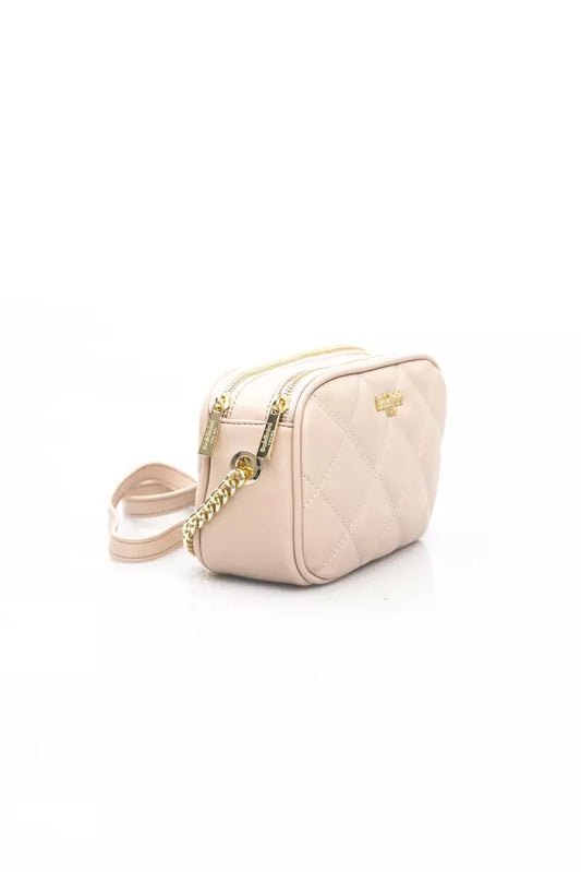 Elegant Pink Double Compartment Shoulder Bag