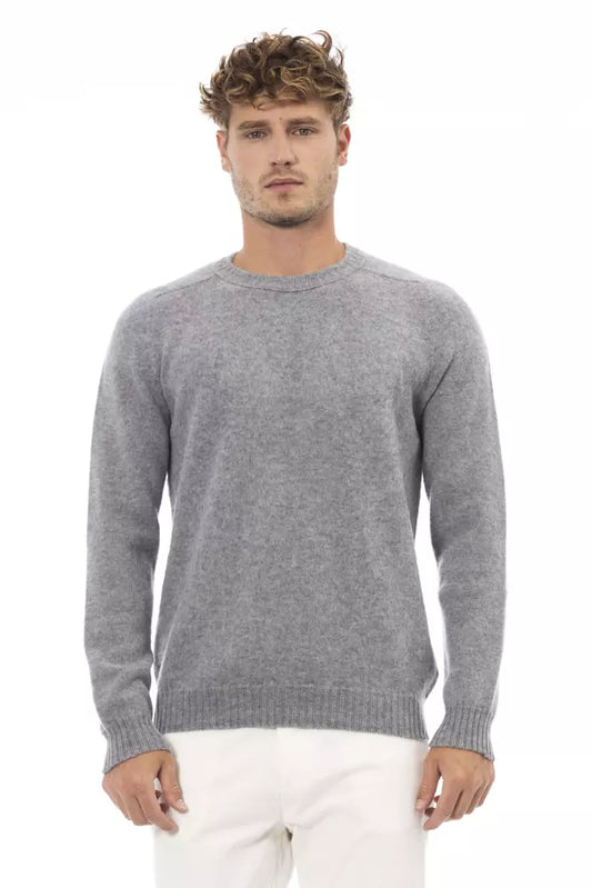 Charcoal Crewneck Luxury Sweater