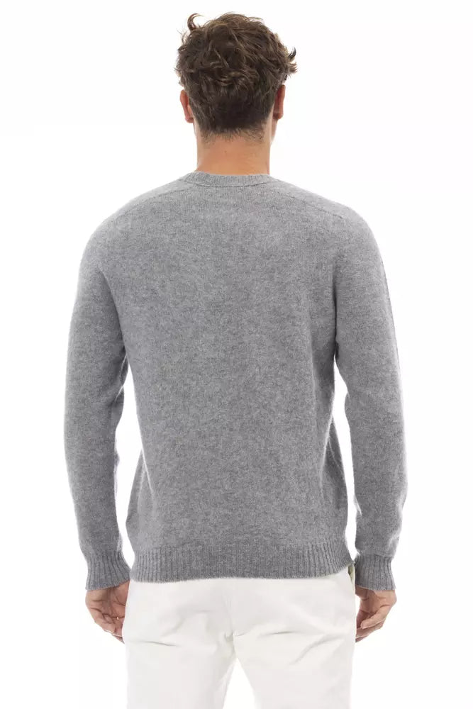 Charcoal Crewneck Luxury Sweater