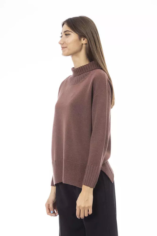 Chic Turtleneck Sweater with Side Slits