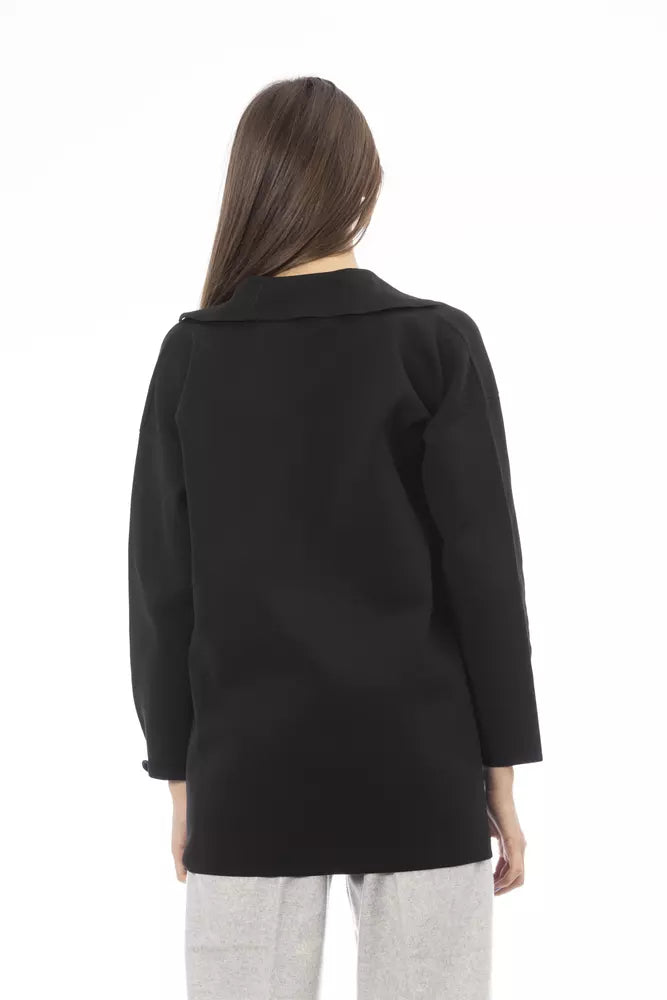 Elegant Long Sleeve T-Shirt with Button Closure