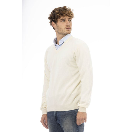 Elegant V-Neck Wool Sweater - Refined Comfort Awaits