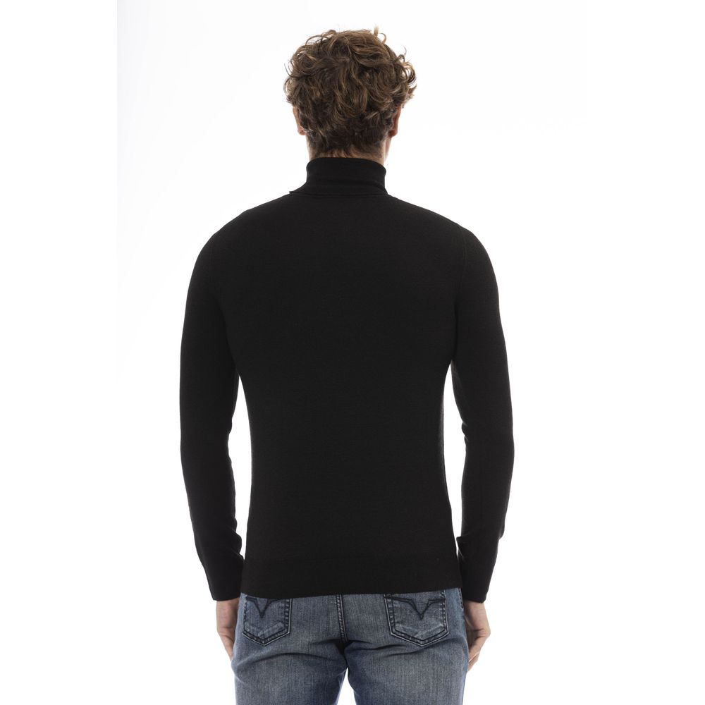 Elegant Turtleneck Sweater with Monogram Detail