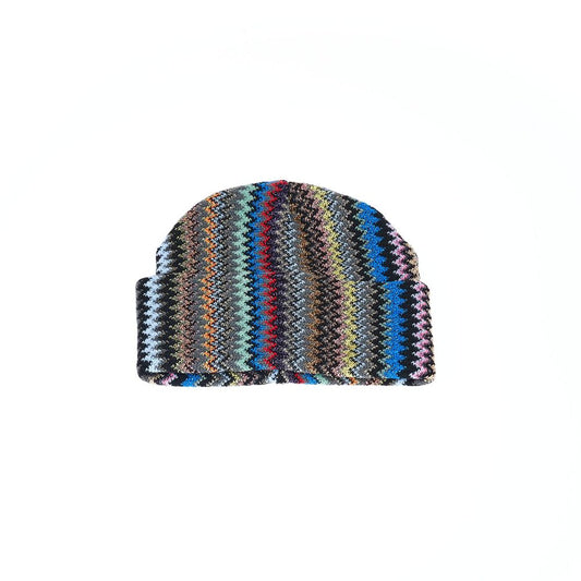 Geometric Fantasy Multicolor Wool-Acrylic Hat