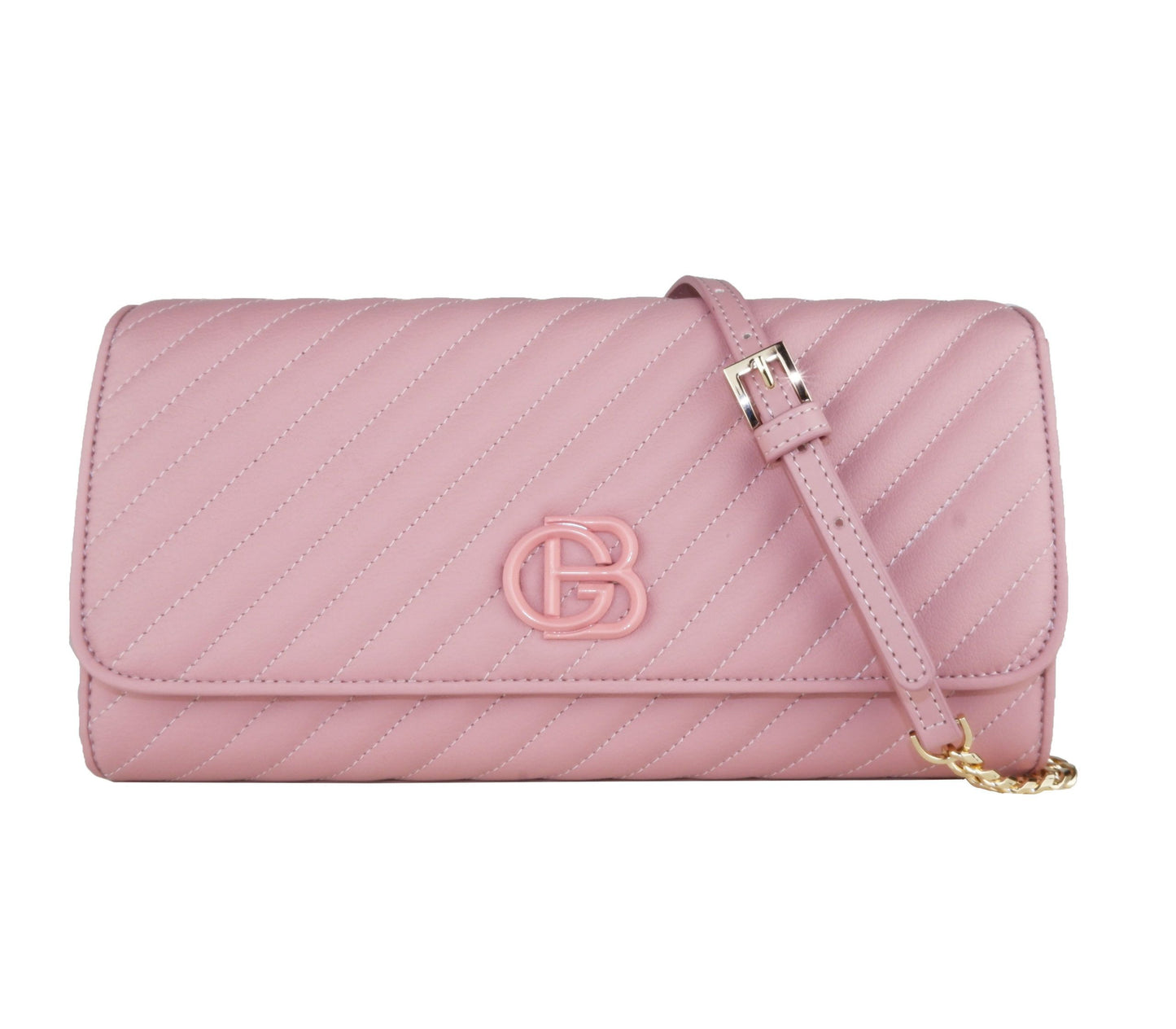Chic Pink Crossbody Luxury Leather Bag