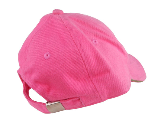 Elegant Pink Adjustable Cotton Cap