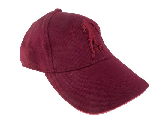 Red Cotton Adjustable Logo Cap