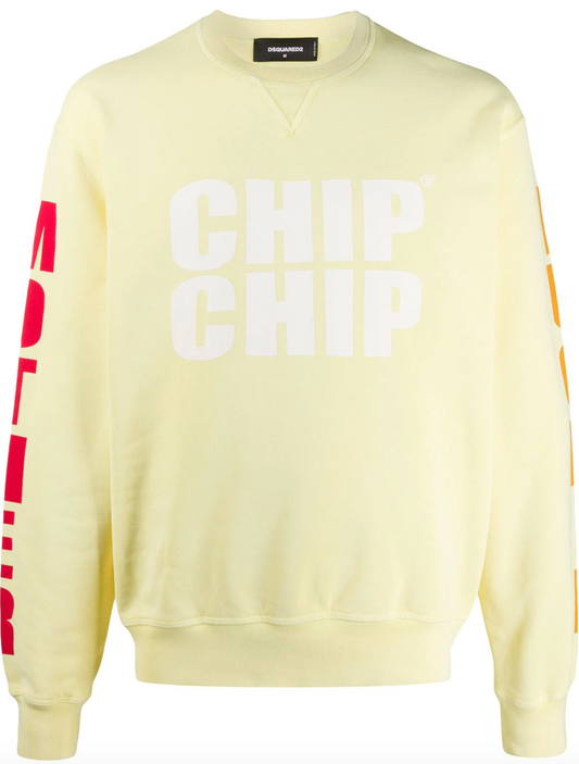 Iconic Yellow Sweatshirt with Distinctive Design