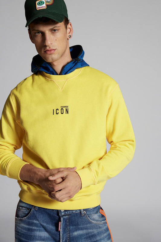Iconic Yellow Cotton Sweatshirt