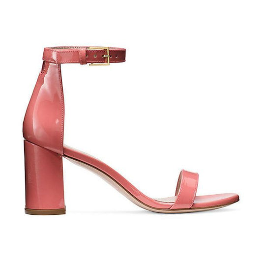 Elegant Pink Patent Leather Sandals