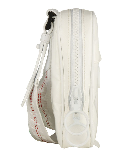 Timeless White Double Zip Crossbody Bag