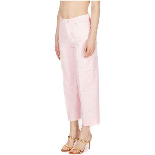 Chic Pink Cotton Denim by Don The Fuller