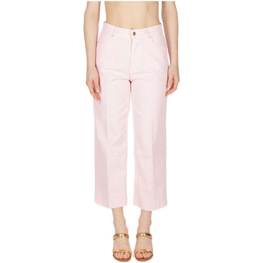 Chic Pink Cotton Denim by Don The Fuller