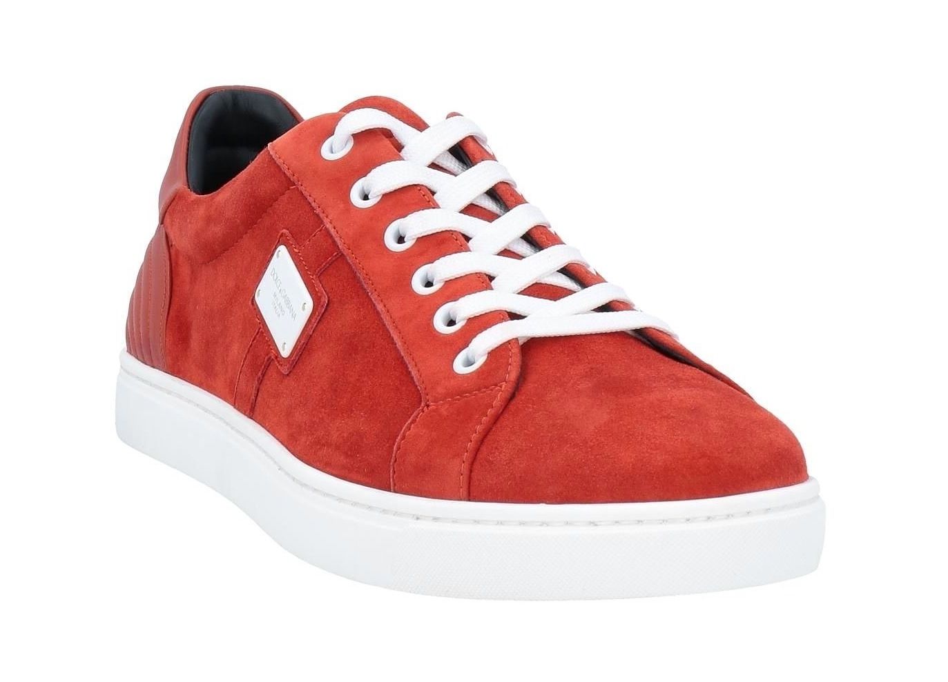 Radiant Red Leather Sneakers